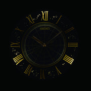 seiko quartz blue clock auto constant light