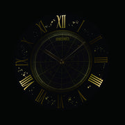 seiko quartz silver clock auto constant light