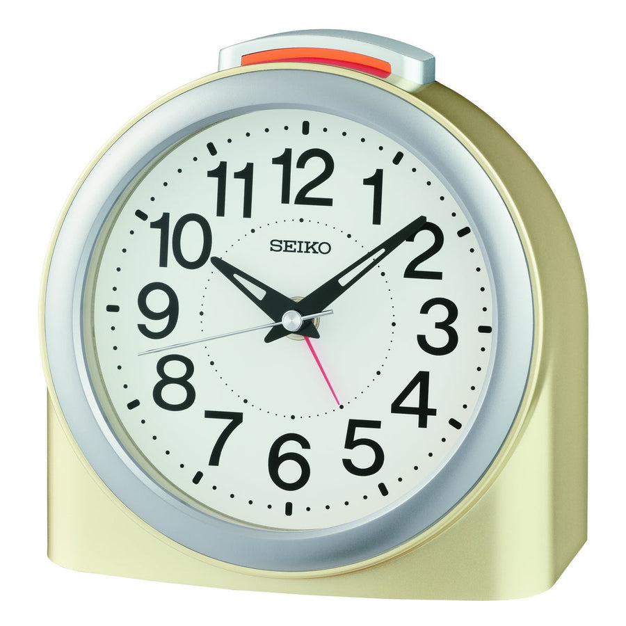 seiko quartz bedside gold ascending beep alarm light clock
