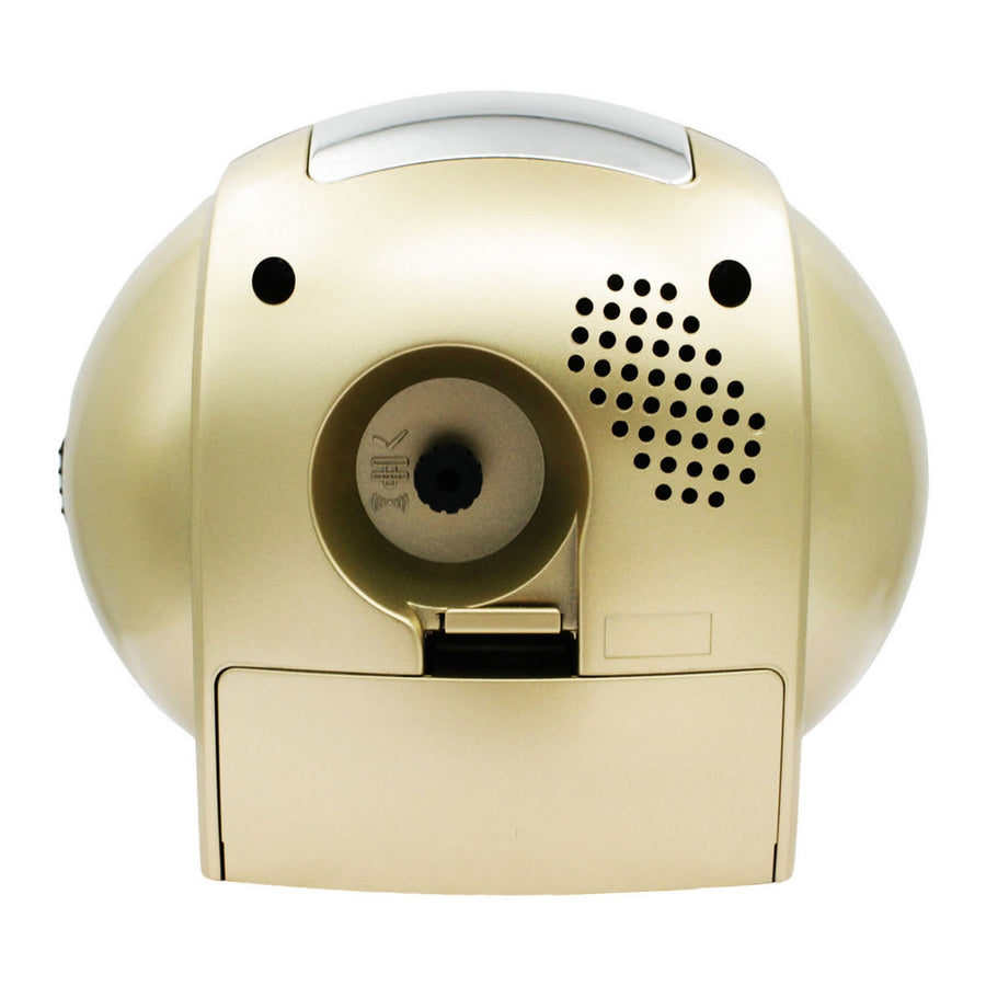 seiko quartz gold bell bedside alarm clock