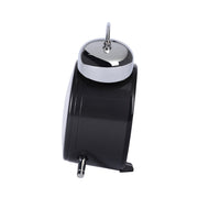 seiko quartz bedside black bell alarm clock