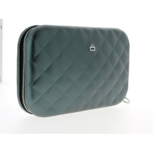 ogon platinum clutch lady bag  quilted aluminium
