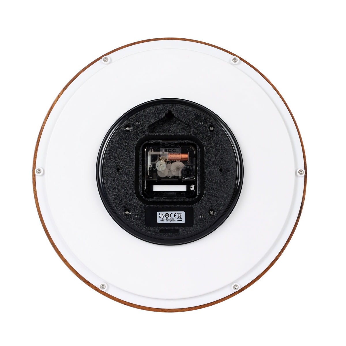 seiko quartz wooden wall clock