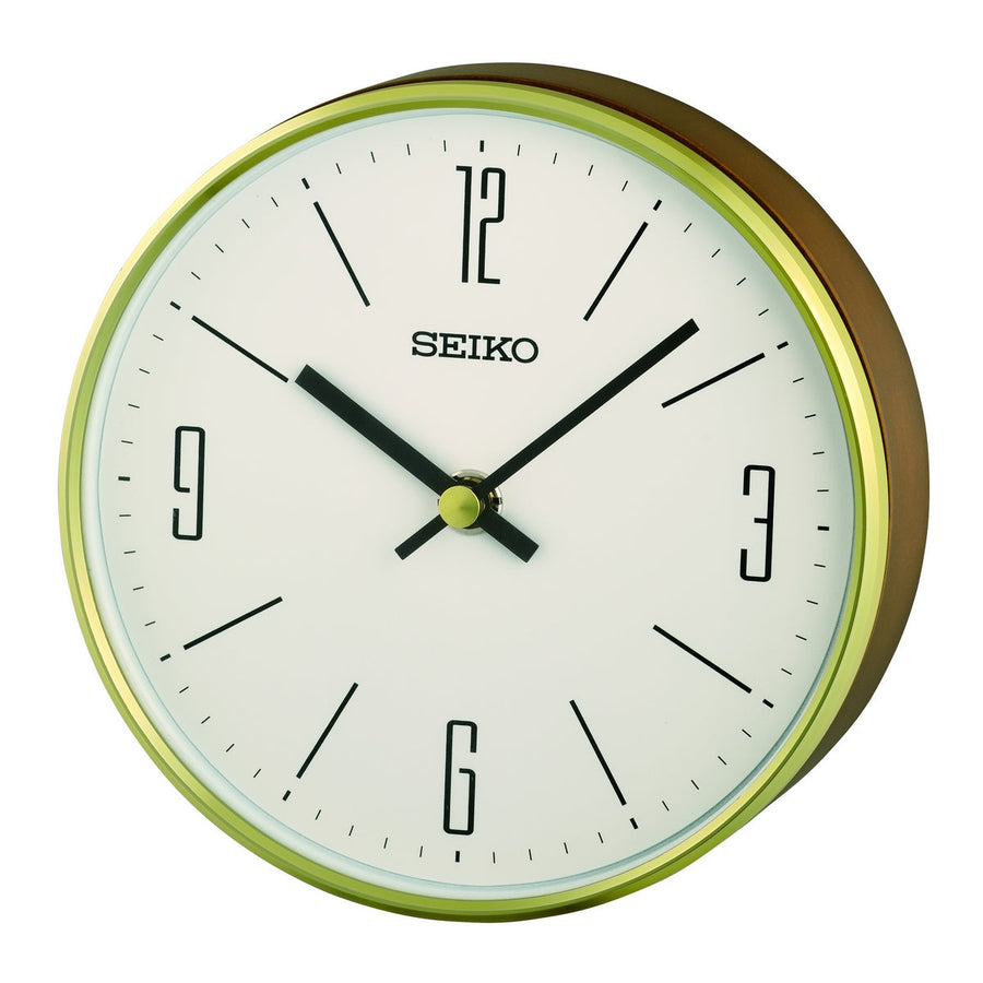 seiko quartz wooden mantel clock