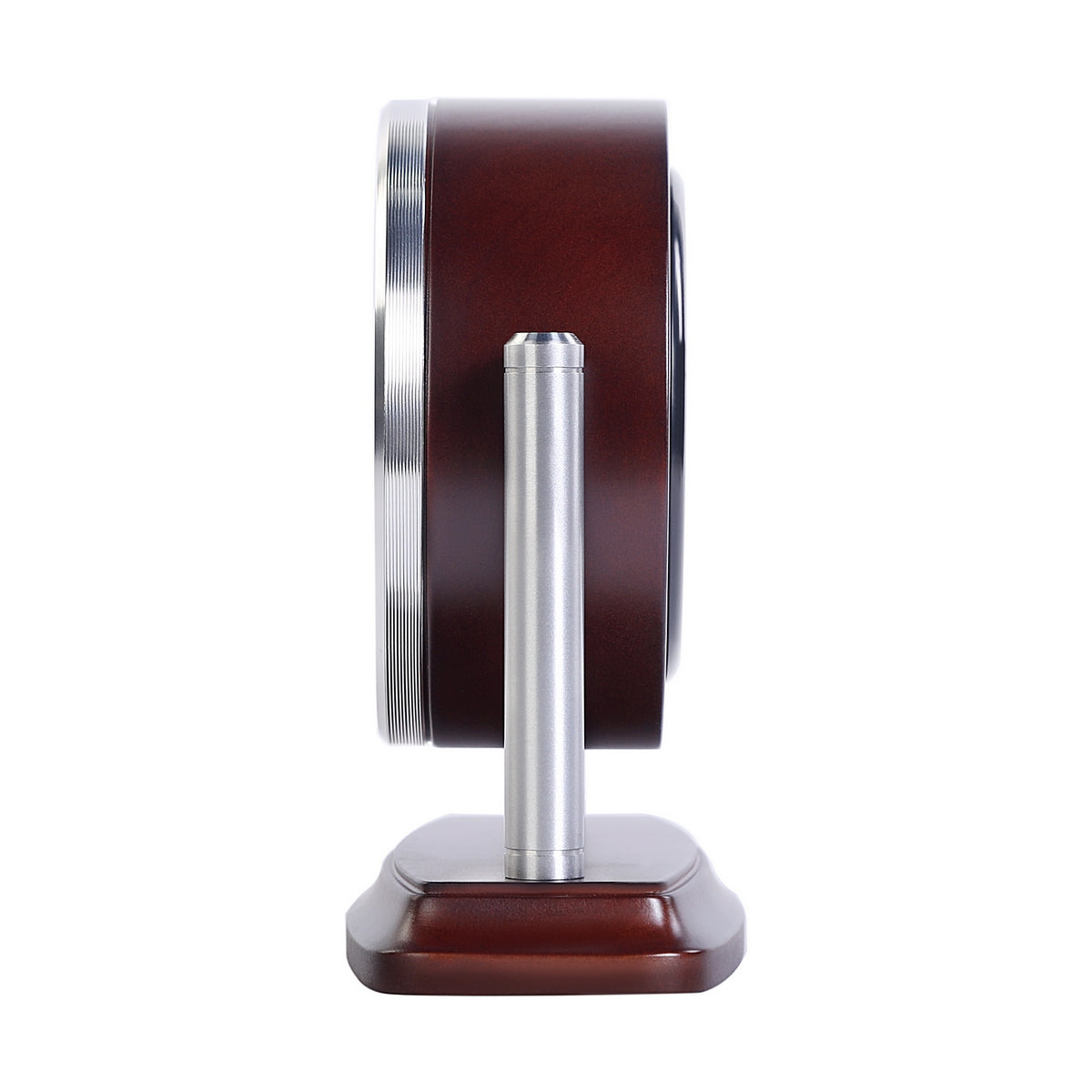seiko quartz mantel aluminium & wood clock
