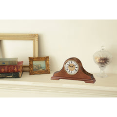 seiko napoleon wooden mantel clock chime