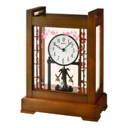 seiko quartz wooden mantel clock