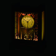 seiko quartz wooden mantel clock