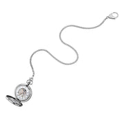 lucien rochat pocket watch boxed mechanical stainless steel