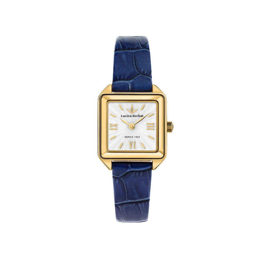 lucien rochat ladies quartz gold plated strap watch