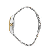 lucien rochat ladies quartz two tone white dial bracelet watch