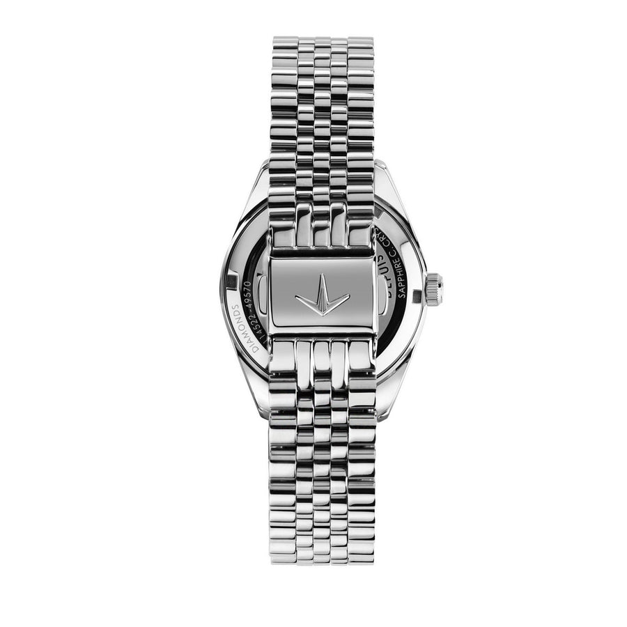 lucien rochat ladies quartz stainless steel green dial bracelet watch