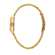 lucien rochat ladies quartz gold plated white dial bracelet watch
