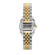 lucien rochat ladies quartz two tone white dial bracelet watch