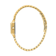 lucien rochat ladies quartz gold plated white dial bracelet watch