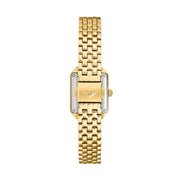 lucien rochat ladies quartz gold plated white dial bracelet watch