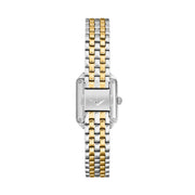 lucien rochat ladies quartz two tone white dial bracelet watch