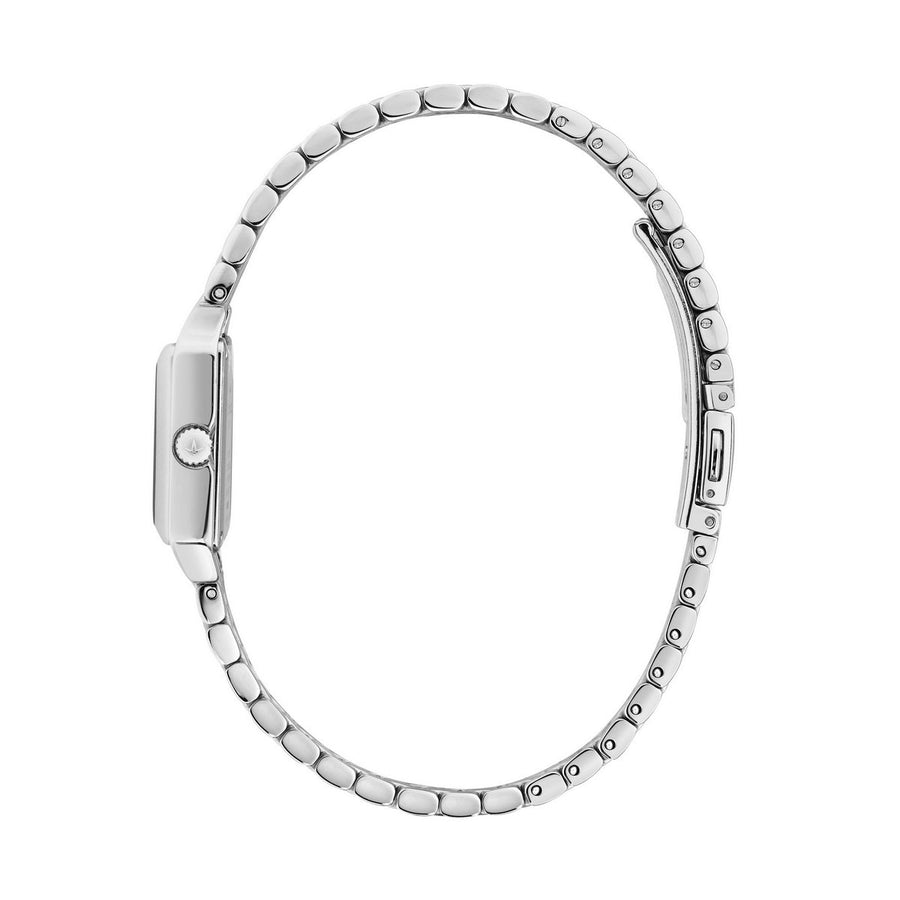lucien rochat ladies quartz stainless steel white dial bracelet watch