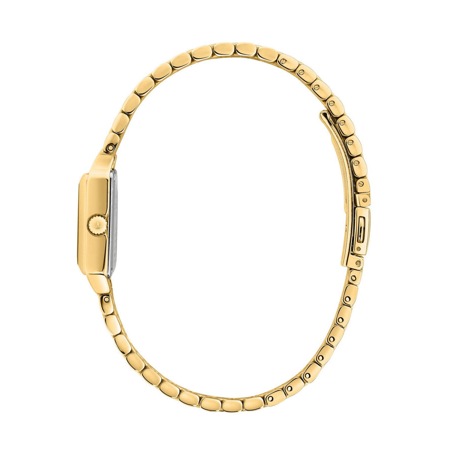 lucien rochat aurorae 24x30mm 2h green dial gold plated bracelet