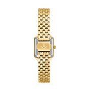 lucien rochat aurorae 24x30mm 2h green dial gold plated bracelet