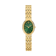 lucien rochat precieux 20mm 2h green dial gold plated bracelet