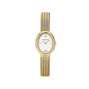 lucien rochat precieux 20mm 2h silver dial gold plated mesh band