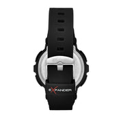 sector expander ex-36 45mm digital black pu strap watch