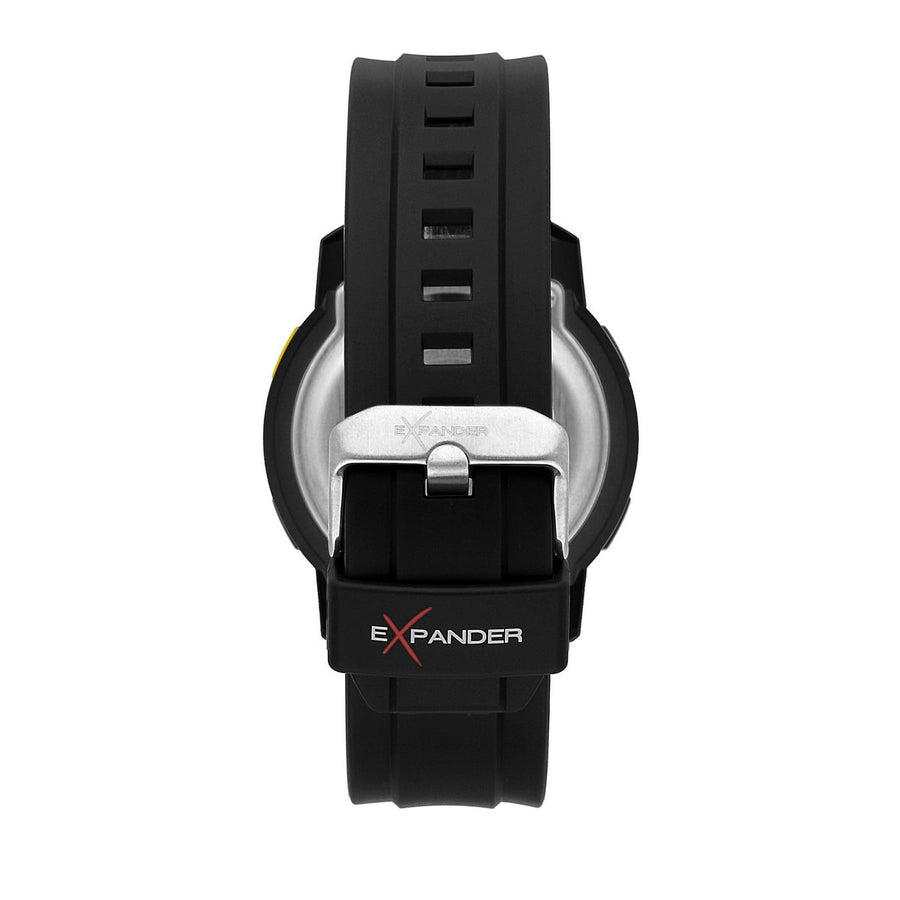 sector expander ex-37 45mm digital black pu strap watch