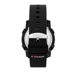 sector expander ex-38 45mm digital black silicone strap watch