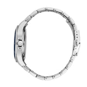 sector 230 43mm 3h blue dial stainless steel bracelet