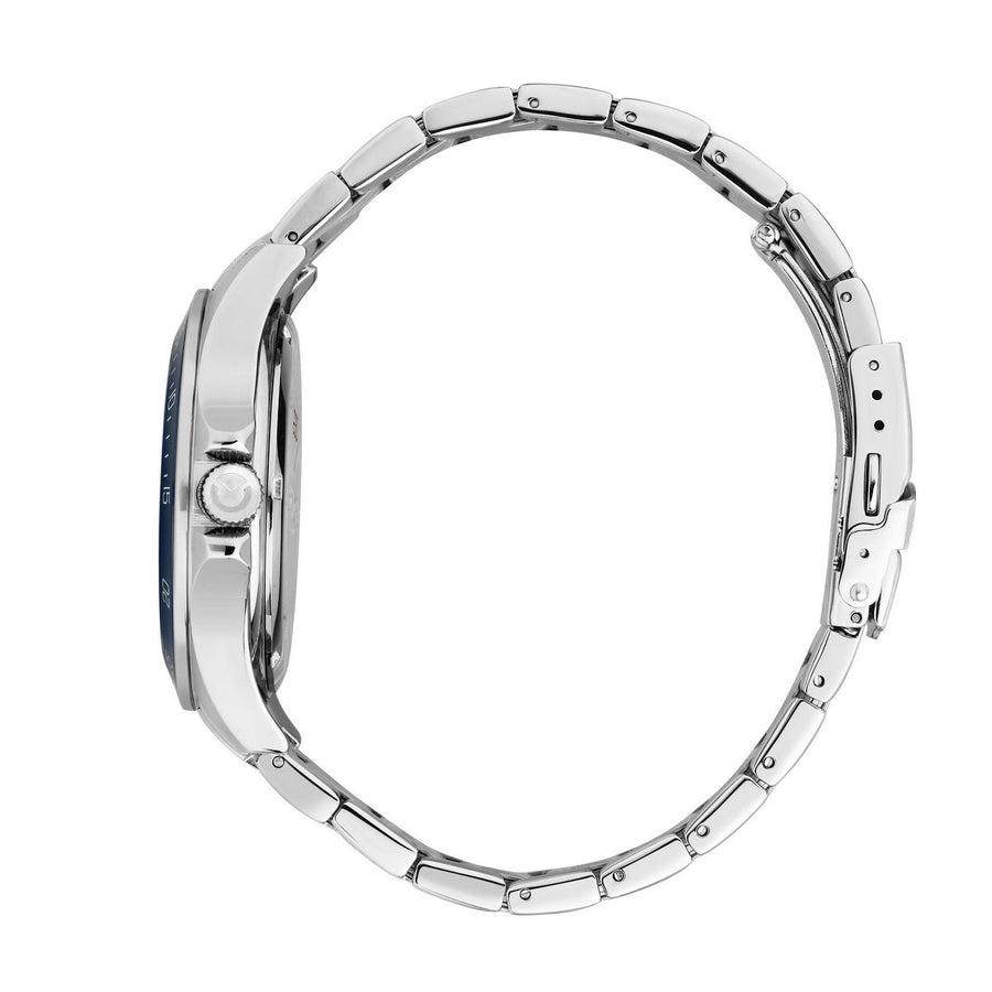 sector 230 43mm 3h blue dial stainless steel bracelet