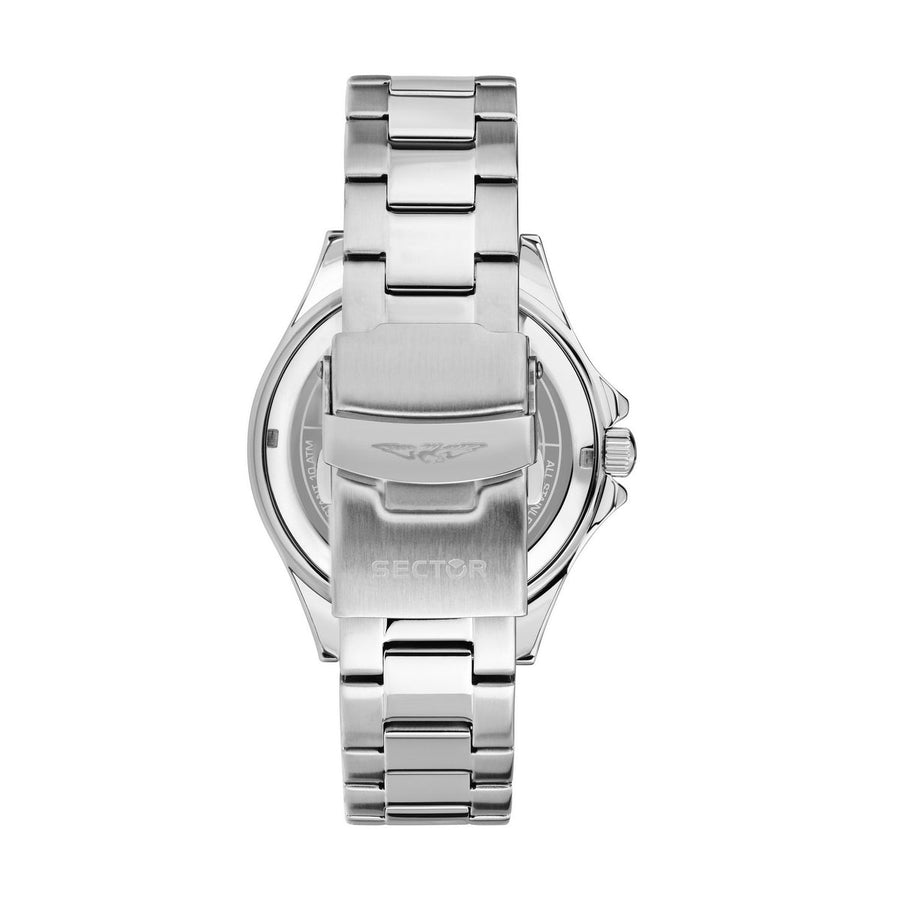 sector 230 43mm 3h blue dial stainless steel bracelet