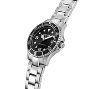 sector 230 35mm 3h black dial stainless steel bracelet