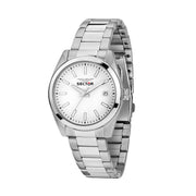 sector no limits 240 37mm 3h white dial stainless steel bracelet watch