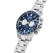 sector 230 43mm chr blue dial stainless steel bracelet