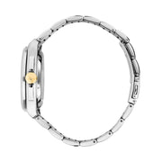 maserati velocita 41mm auto 3h bla dial stainless steel+yg bracelet