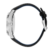 maserati sorpa stainless steel 42mm 3h blue dial black strap