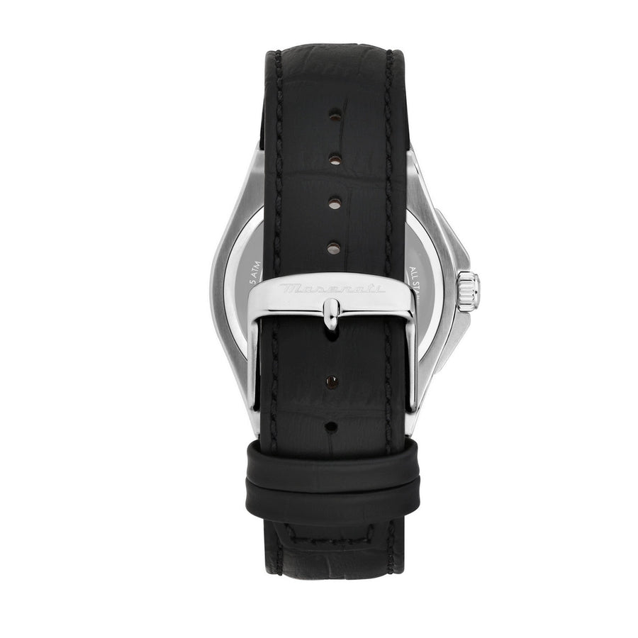 maserati velocita slim 40mm 3h black dia black strap