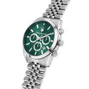 maserati attrazione 43mm mult green dial stainless steel bracelet