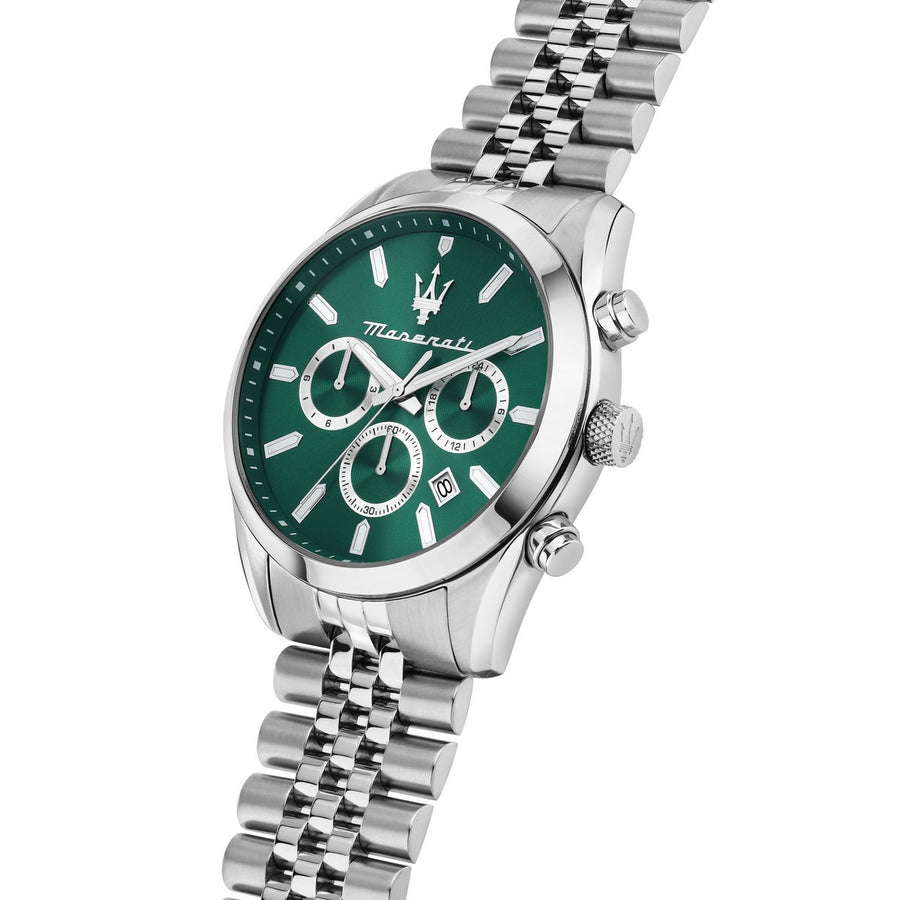 maserati attrazione 43mm mult green dial stainless steel bracelet