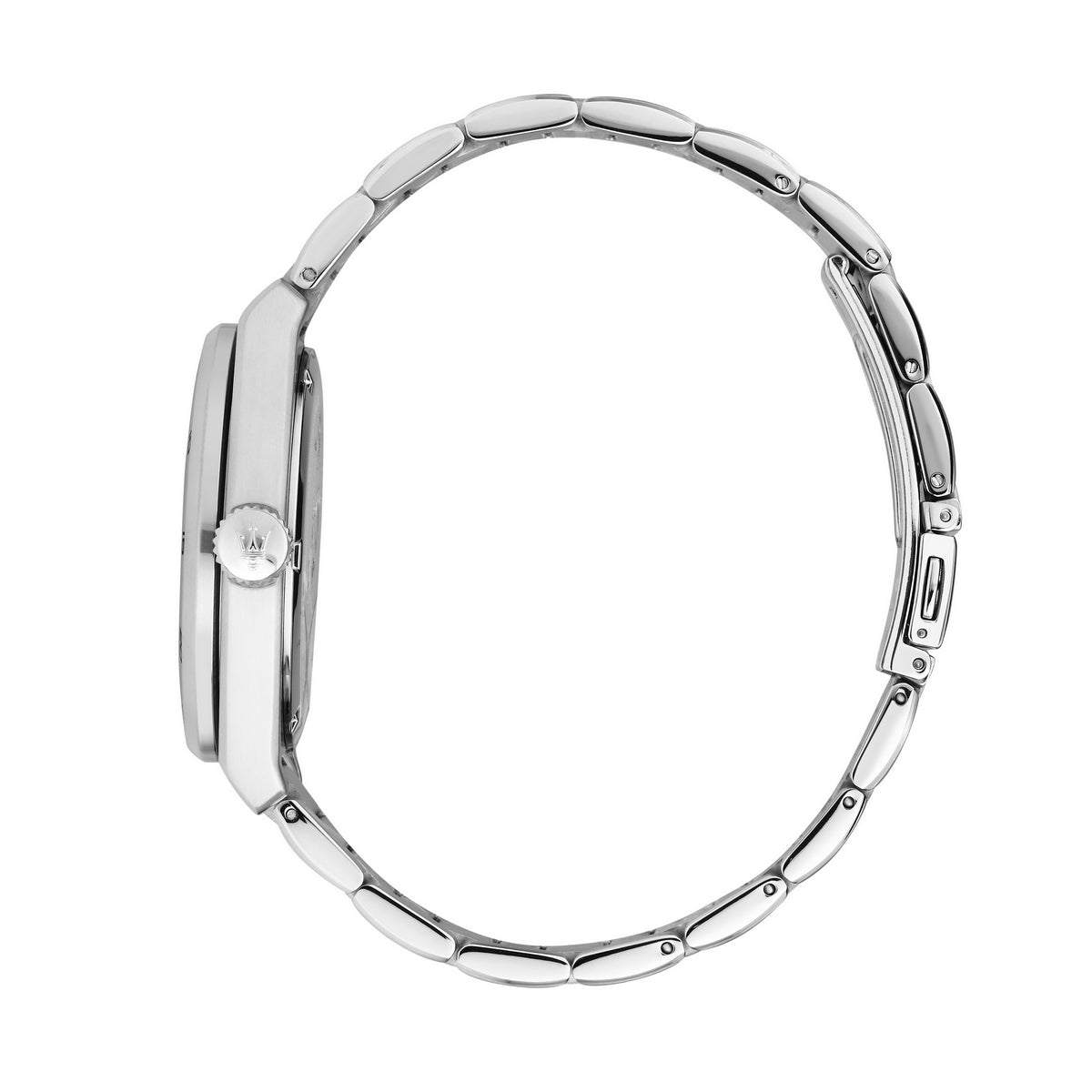 maserati velocita 41mm 3h black dial stainless steel bracelet