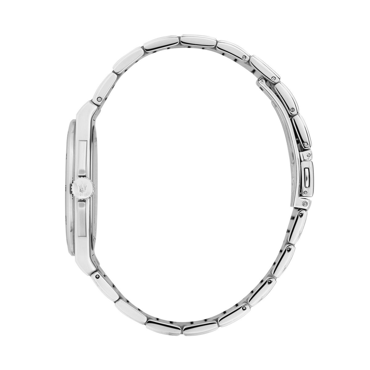 maserati velocit� slim 40mm 3h black+blue dial stainless steel bracelet