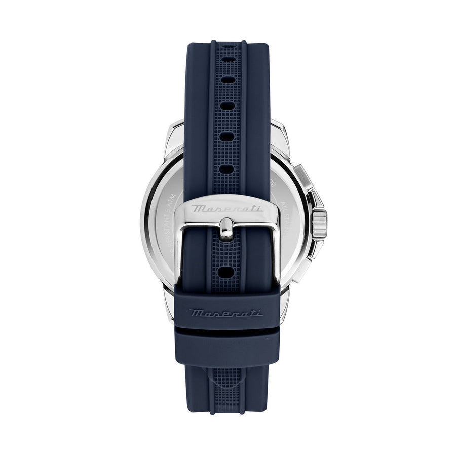 maserati succeso 42mm chr sil+blu dial blu st