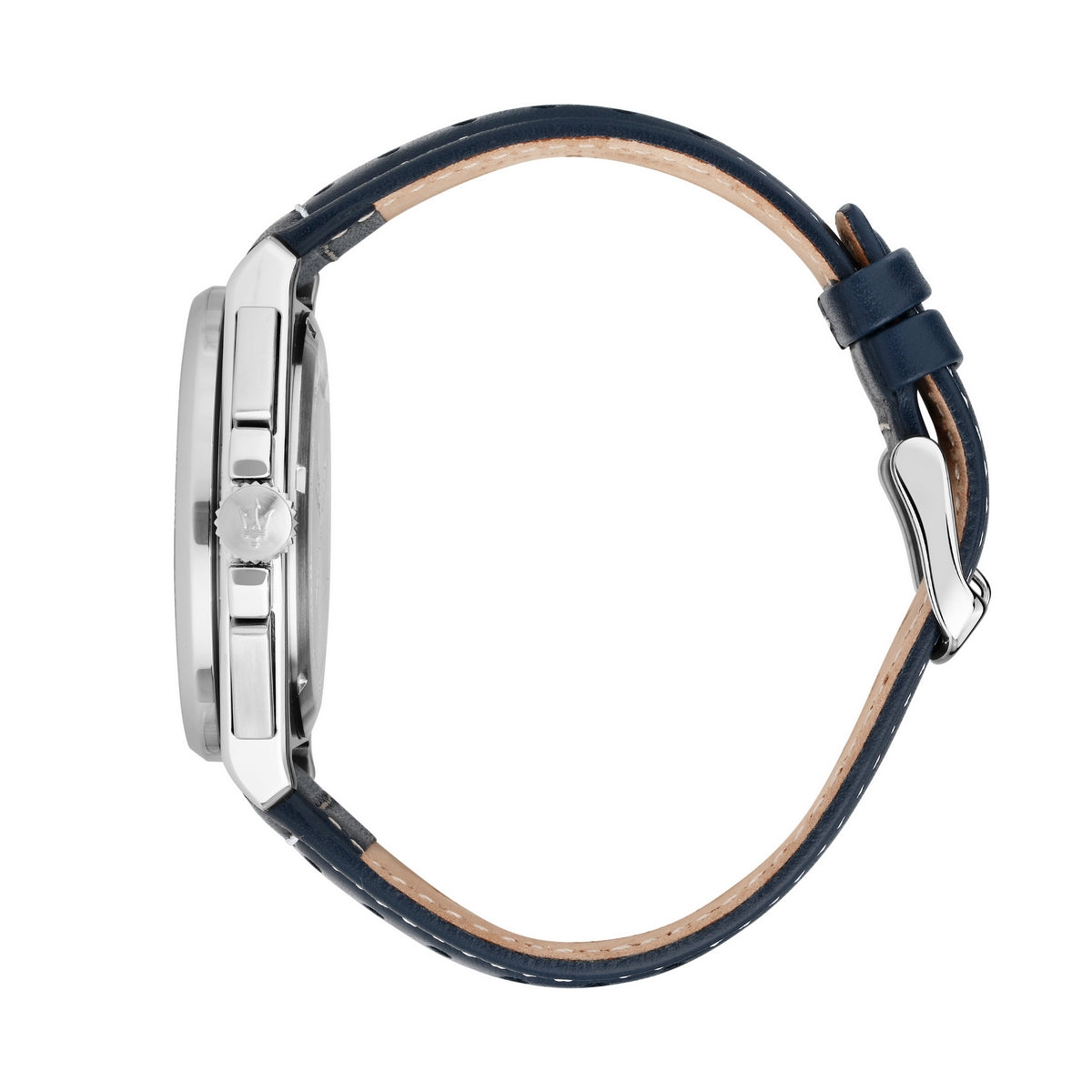 maserati velocita 43mm chrono blue dial blue st