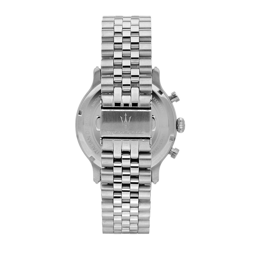maserati epoca 42mm chr black dial br ss