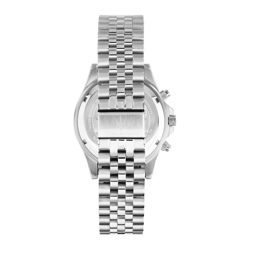 maserati sfida 44mm chronograph blue dial stainless steel bracelet