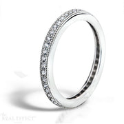 pave set, full eternity ring, size 52