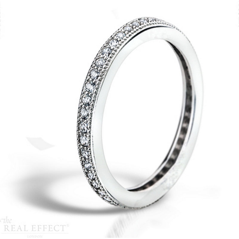 pave set, full eternity ring, size 52