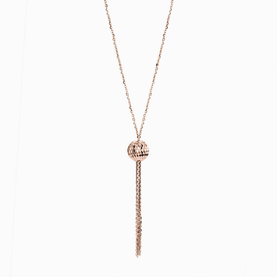 rose tassle chain necklace in 26 inch