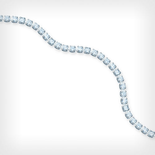silver stone set bracelet (7.5 inches)